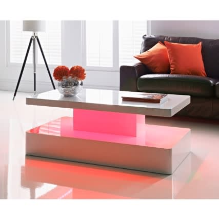 aurora led coffee-table red
