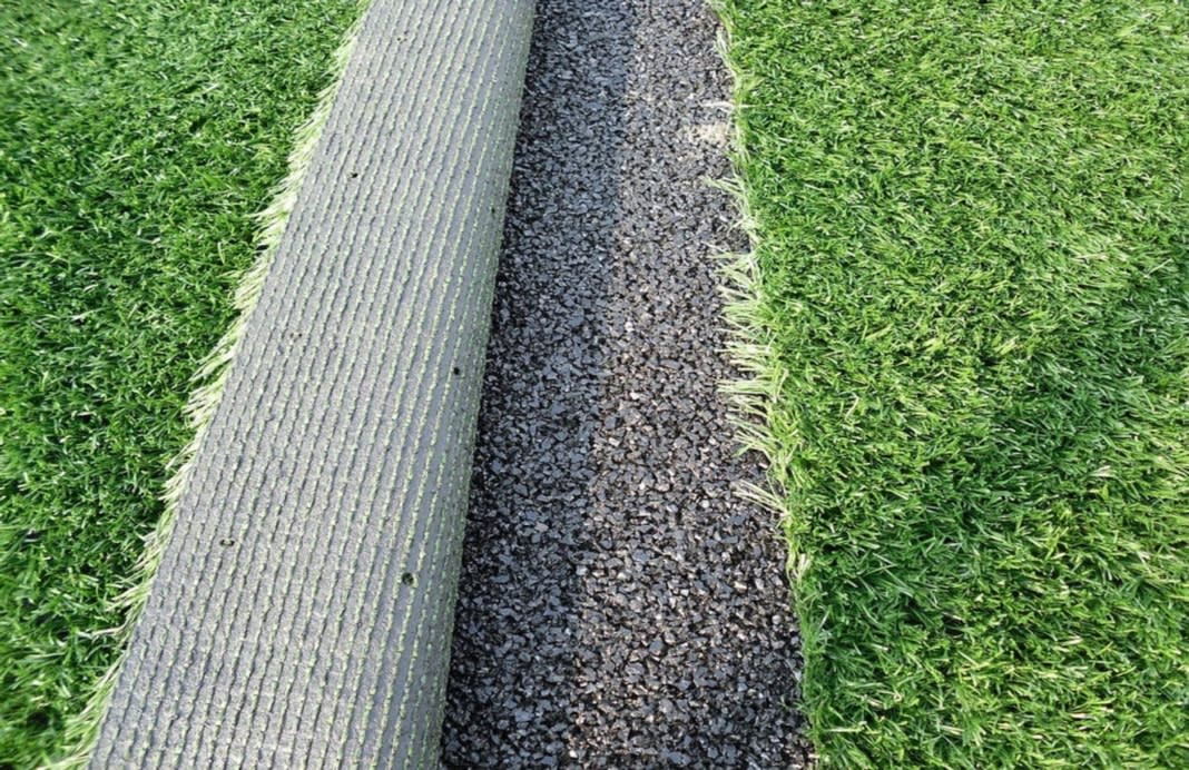 lay grass on concrete