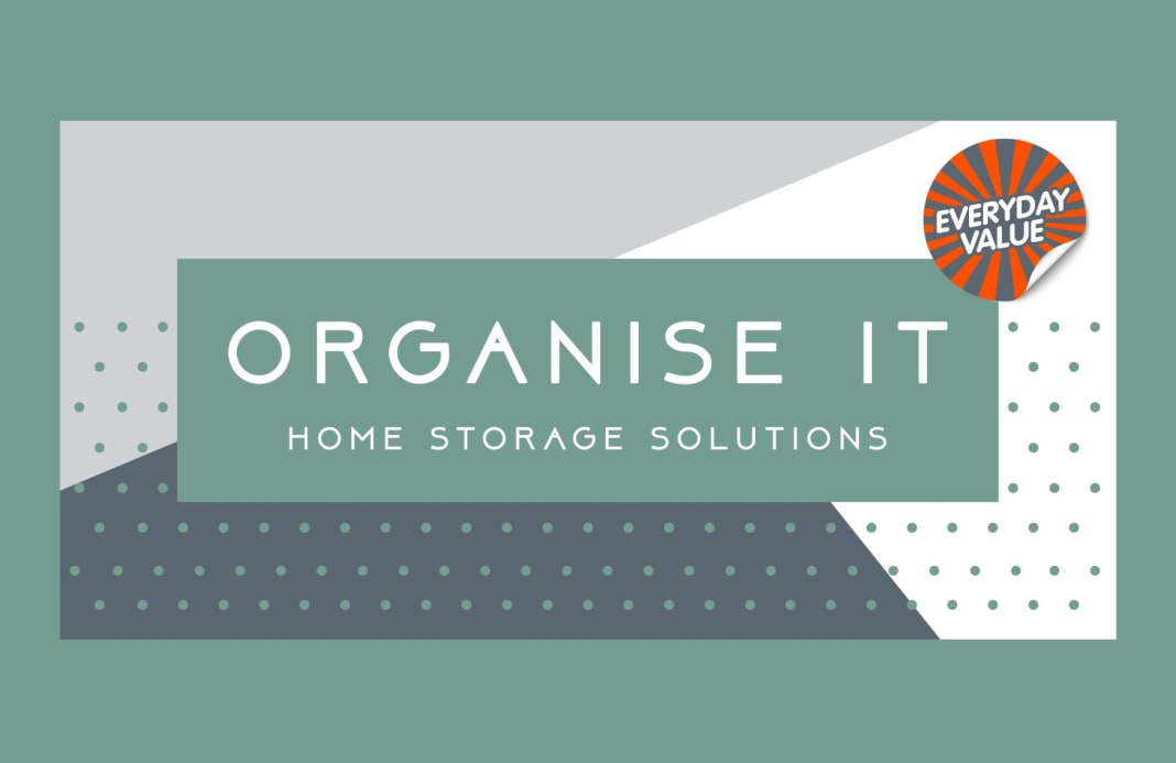 Everyday Value with Organise It at B&M header image.