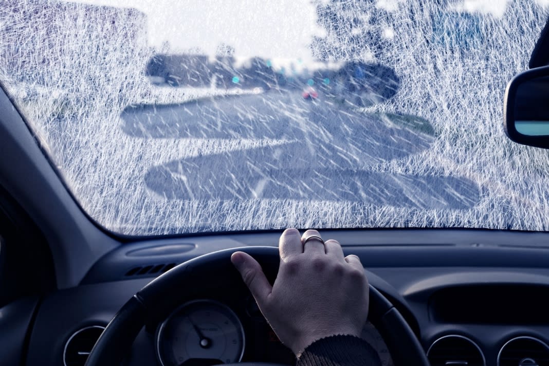 Be sure to clear your windscreen before you start your journey - buy ice scrapers and demister pads at B&M