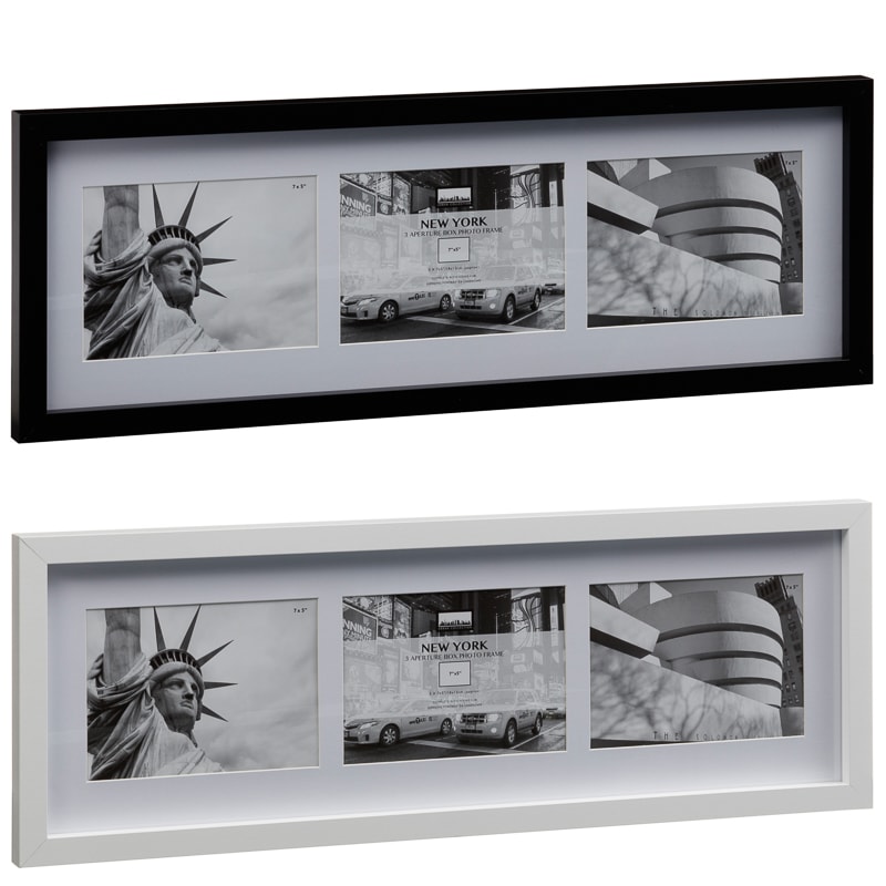 New York 3 Aperture Photo Frame Home Accessories B&M