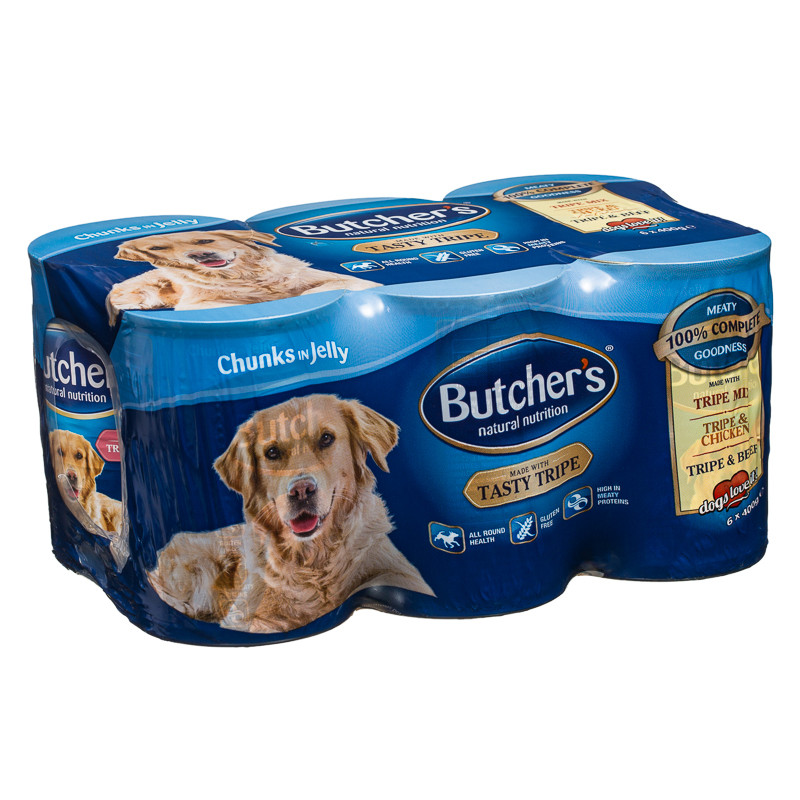 B&M Butcher's Tasty Tripe 6 x 400g 299121 B&M