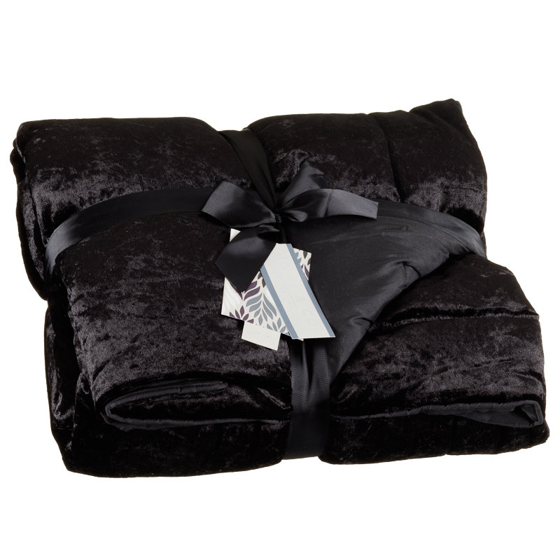 Crushed Velvet Throw Throws & Blankets, Home