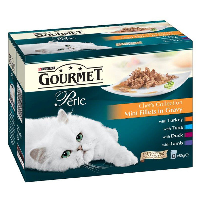 Gourmet Perle Chef's Collection Cat Food 12 x 85g Pets, Pet Food