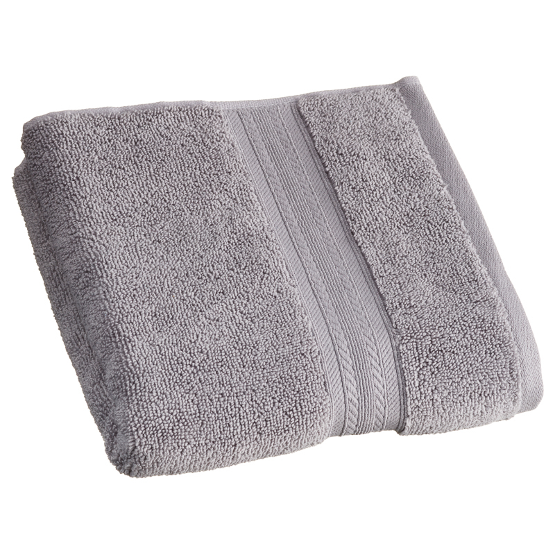 Signature Zero Twist Hand Towel Grey Bathroom B&M