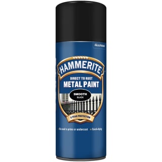 Hammerite Metal Paint 400ml - Smooth Black