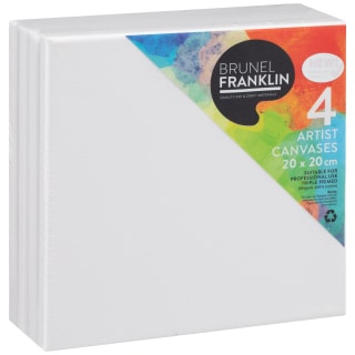 Brunel Franklin Canvas 4pk - 20 x 20cm