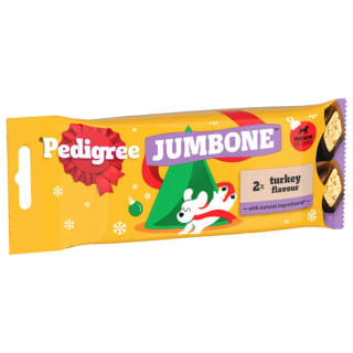 Pedigree Christmas Jumbone Turkey Flavour Medium Dog Treats 2pk