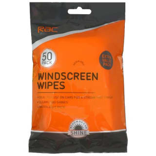 RAC Windscreen Wipes 50pk