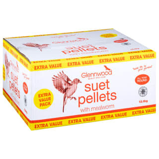 Glennwood Wild Bird Suet Pellets with Mealworm 12.6kg