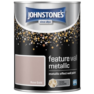 Johnstone's Feature Wall Metallic Paint 1.25L - Rose Gold