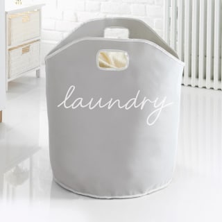 Slogan Laundry Bag - Grey