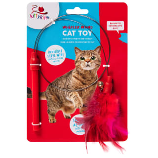 Kittykins Whirler Wand Cat Toy - Red