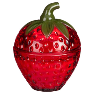 Summer Fruits Glass Shaped Candle - Strawberry