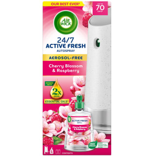 Air Wick Aerosol Free Automatic Spray Kit - Cherry Blossom & Raspberry