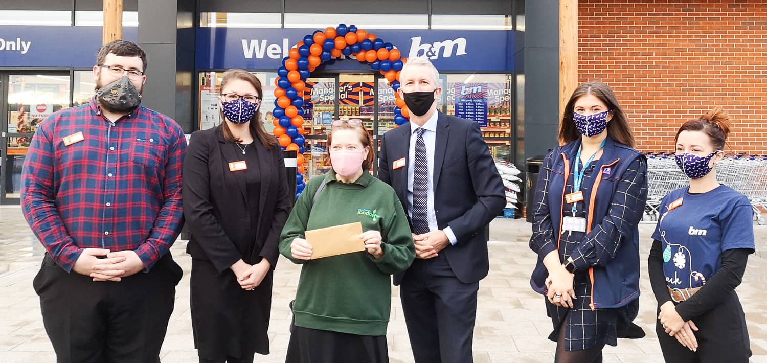 Food Bank Helps to Open New Quedgeley B&M Store B&M Stores