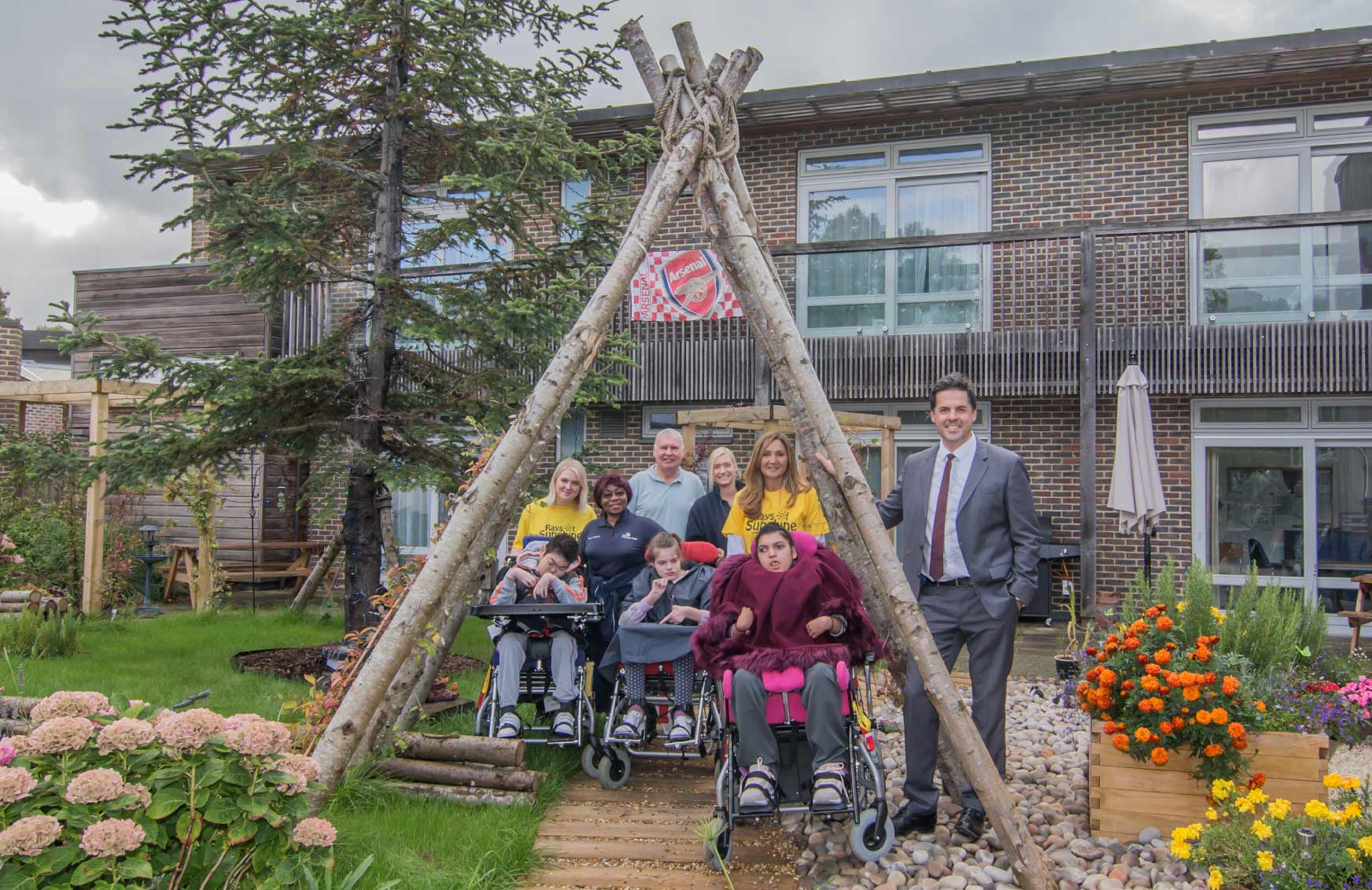 New sensory garden brings sunshine to The Children’s Trust