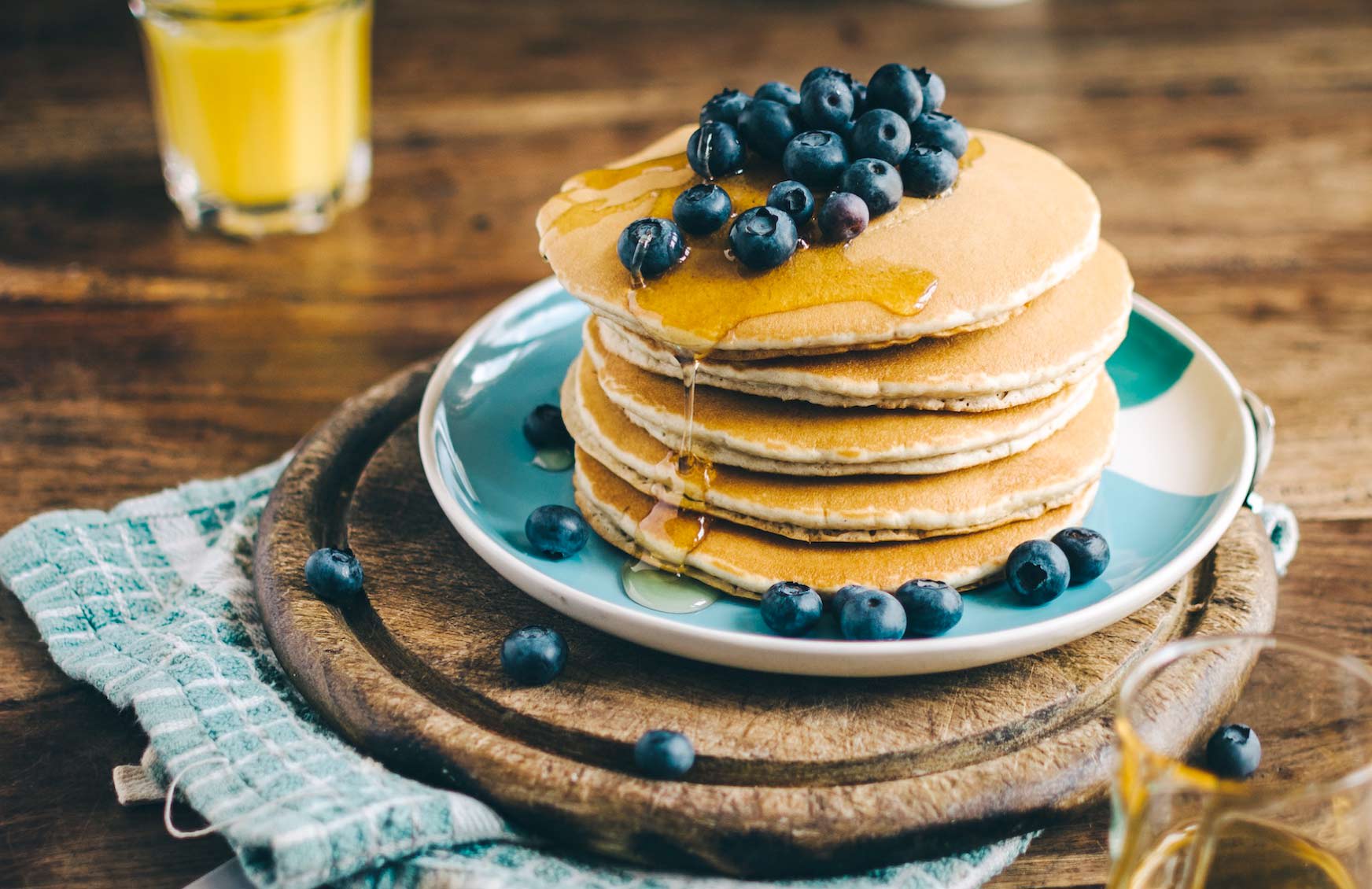 Pancake Day with a Twist Americanstyle Pancakes with Blueberries