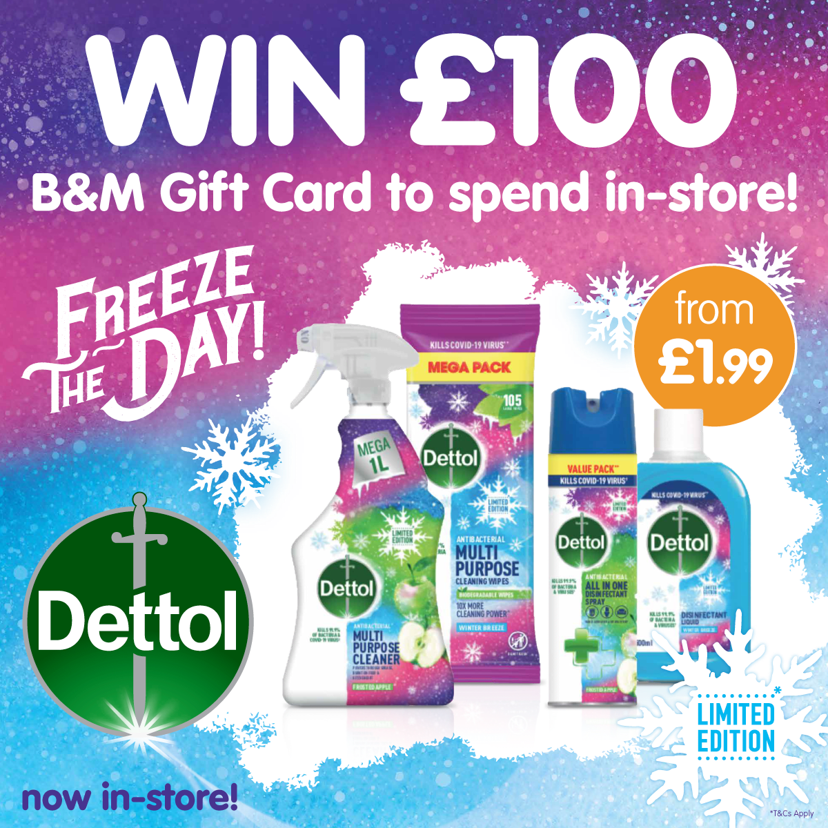 B&M's BIG COMPETITION ONE Chance to WIN a £100 B&M Gift Card