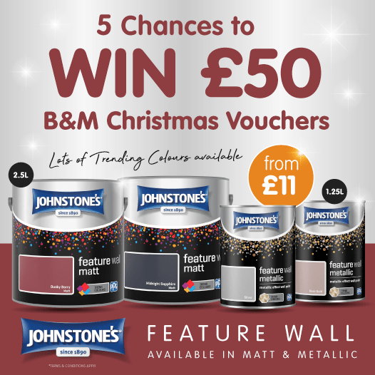 WINNER ANNOUNCEMENT FIVE Chances to WIN £50 Worth of B&M Vouchers