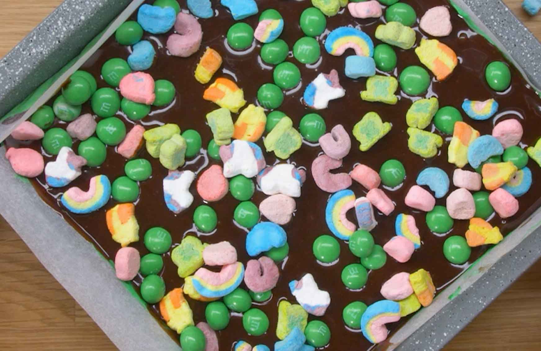 Recipe Lucky Charms Tray Bake