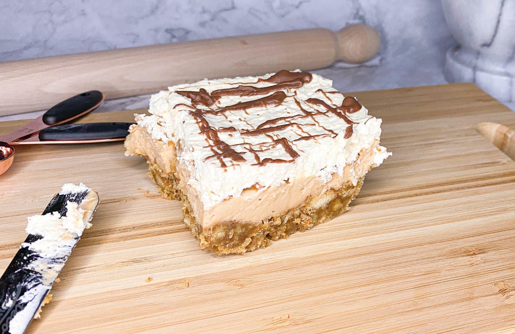 Peanut Butter Dessert Slice Recipe Easy Desserts B&M Stores