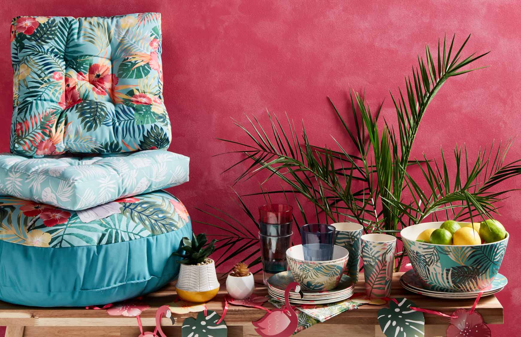 Plan the Perfect Picnic Tropical Themed Picnicware Now InStore B&M