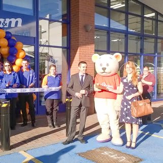 The new Loughborough B&M store opening ceremony.