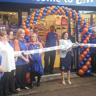 Hemsworth store being opened by the representatives from the ‘Laila Milly Foundation’. This was the local charity selected by the store who received £250 worth of shopping vouchers.