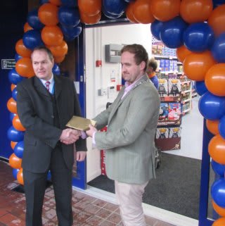 Driffield store opening with the Mayor of Driffield Mr Matt Rogers.