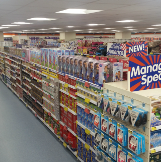Inside B&M's newest store in Grangemouth, located at the La Porte Precinct.
