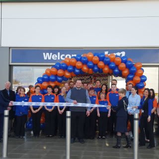 The new B&M Ashford Home Store and Garden Centre being formally opened by the Mayor, Geraldine Dyer & escort Brian Dyer.