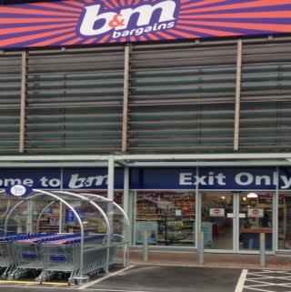 The exterior of B&M Roker Bargains store