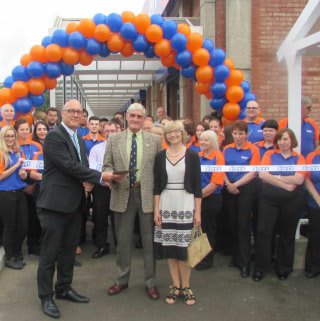 B&M Clevedon being formally opened by The Clevedon Pride Community Group who gratefully received £250 worth of B&M vouchers.