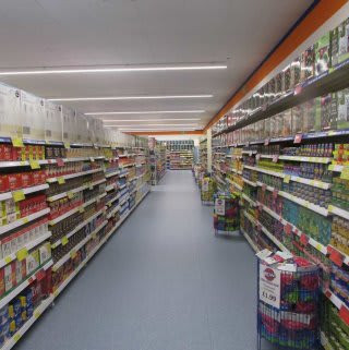 A glimpse at the wide range of grocery products on offer in B&M Clevedon