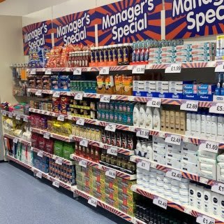 You'll find the full selection of this month's Managers Specials at B&M's brand new store in Huntingdon.