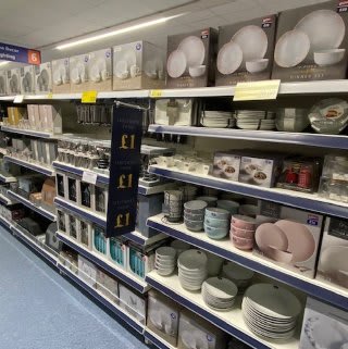 B&M's brand new store in Hednesford stocks an extensive range of kitchen essentials, from cookware and utensils to placemats, dinnerware and glassware.