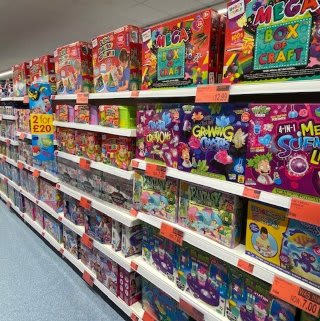 B&M's brand new store in Hednesford stocks a huge selection of the latest toys and games for boys and girls of all ages, from action figures and dolls to board games and role play toys!
