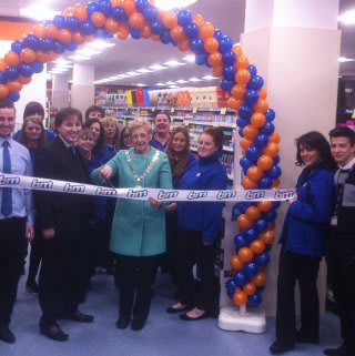 Romford store opening with the Mayor of Havering Councillor Linda Trew & Husband Graham Trew.