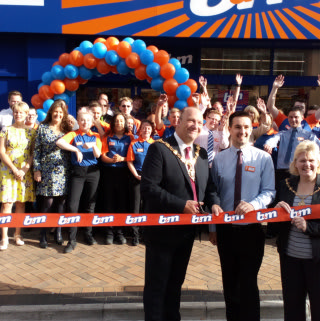 Local Mayor, Cllr Gary Coleman opened B&M's new store on Church Street, Blackpool having moved from Bank Hey Street.