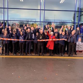The store team is ready and the ribbon's been cut! B&M is open for business in Market Drayton! You'll find B&M's newly refurbished store located in the town centre on Towers Lane.