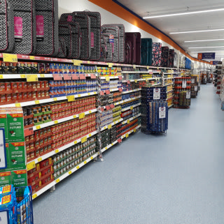 B&M Darlington on Northgate stocks a variety of big brand, discounted goods; from grocery and toys to furniture and electricals.