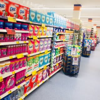 Browse our great range of cleaning and laundry products, at B&M's new store in Ballynahinch, County Down.