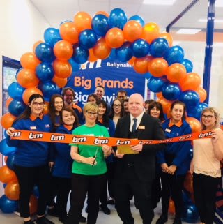 B&M's latest new store in Ballynahinch, County Down was opened with the help of representatives from the local branch of Macmillan Cancer Support. They received £250 worth of B&M vouchers as a thank you for taking part.