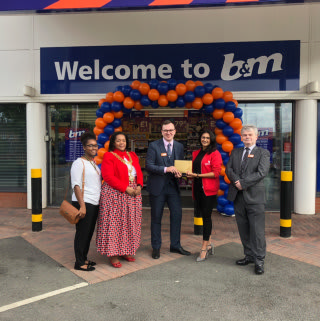 Tanita, representing local charity Birmingham Children’s Hospital, was B&M's special guest on opening day. She received £250 worth of B&M vouchers as a thank you for taking part.