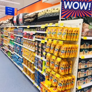 B&M Kingston Retail Park stocks an abundance of pet food, dog toys and pet accessories.