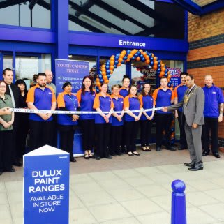 Sheffield's new B&M Home Store is officially opened by the Right Worshipful the Lord Mayor of Sheffield, Councillor Talib Hussain. Representatives from Youth Cancer Trust, who operate in south Yorkshire, were also in attendance and received £250 worth of B&M vouchers.