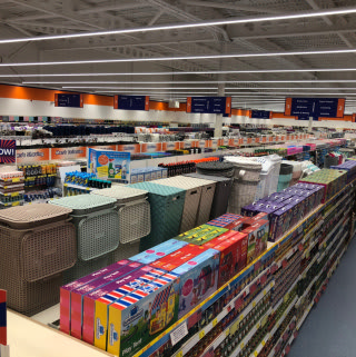 A first glimpse of B&M's new store in Glasgow (Auchinlea Way).