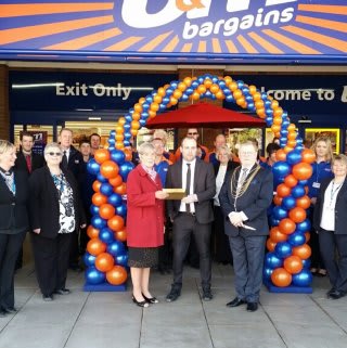 Mayor Paul Rayand officially opened the Armthorpe store, while Ann Ostle representing local charity Thorne Family Support Group also helped cut the ribbon.