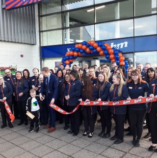 Store staff at B&M's new store in Robroyston were delighted to welcome 5-year-old Mason Dobbie from Wallace Well Primary school who cut the ribbon to officially open the store.